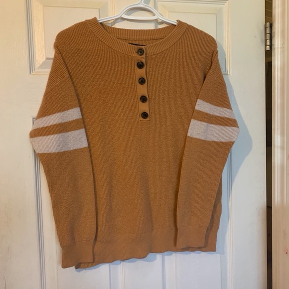 American Eagle Knit Ringer Sweater - Picture 3 of 4